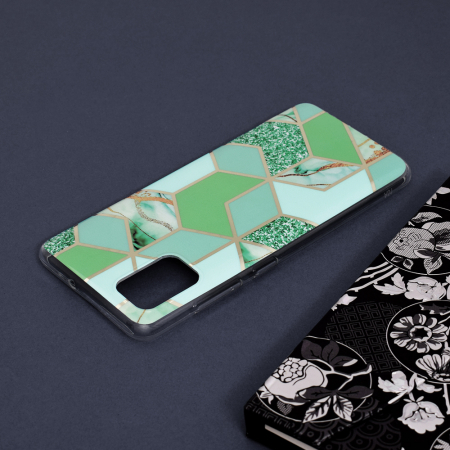 Husa Samsung Galaxy A51, Techsuit Marble Series, Green Hex [4]