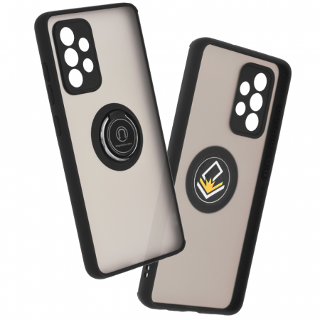 Samsung - Husa Samsung Galaxy A52 5G cu inel suport stand magnetic, Negru