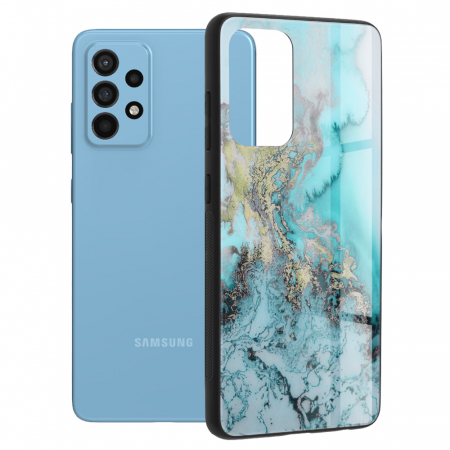 Galaxy A52 - Husa Samsung Galaxy A52 5G, Glaze Series, Blue Ocean