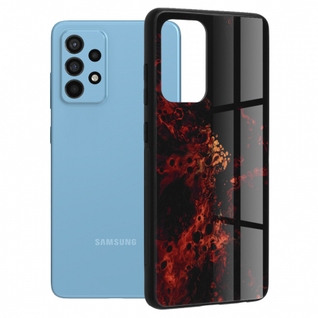 Galaxy A52 - Husa Samsung Galaxy A52 5G, Glaze Series, Red Nebula