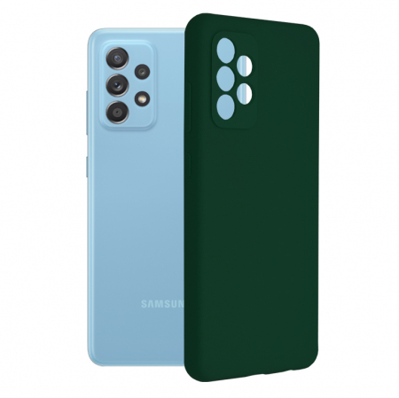 Galaxy A52 - Husa Samsung Galaxy A52 5G, Soft Edge Silicone, Dark Green