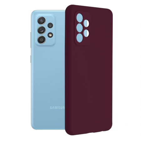 Galaxy A52 - Husa Samsung Galaxy A52 5G, Soft Edge Silicone, Plum Violet