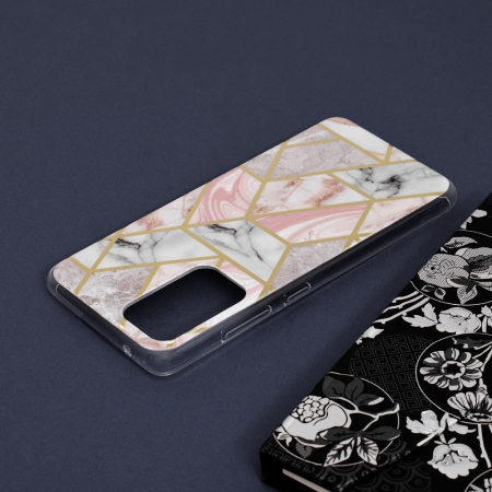 Husa Samsung Galaxy A52, Techsuit Marble Series, Pink Hex [4]