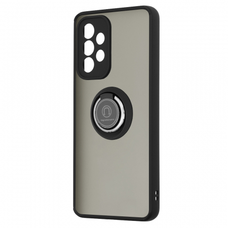 Husa Samsung Galaxy A53 5G cu inel suport stand magnetic, Negru [1]