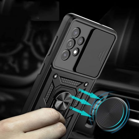 Husa Samsung Galaxy A53 5G cu protectie camera Techsuit CamShield Series, Negru [4]