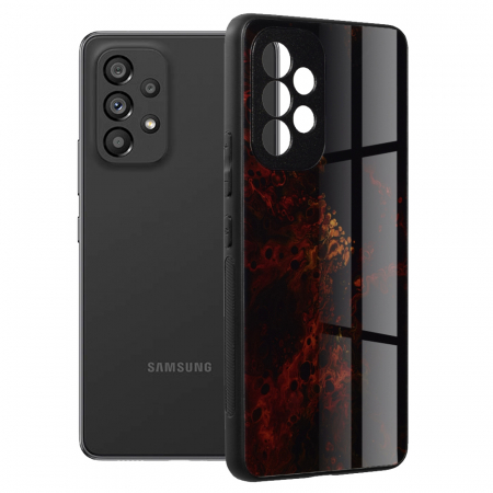 Galaxy A53 5G - Husa Samsung Galaxy A53 5G, Glaze Series, Red Nebula