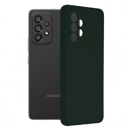 Galaxy A53 5G - Husa Samsung Galaxy A53 5G, Soft Edge Silicone, Dark Green