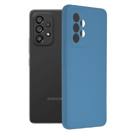 Galaxy A53 5G - Husa Samsung Galaxy A53 5G, Soft Edge Silicone, Denim Blue
