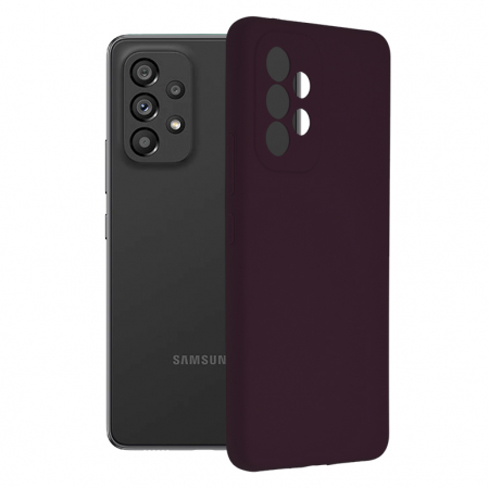 Galaxy A53 5G - Husa Samsung Galaxy A53 5G, Soft Edge Silicone, Plum Violet