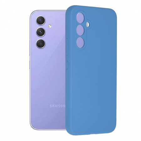 Galaxy A54 - Husa Samsung Galaxy A54, Soft Edge Silicone, Denim Blue