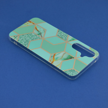 Husa Samsung Galaxy A54, Techsuit Marble Series, Green Hex [2]