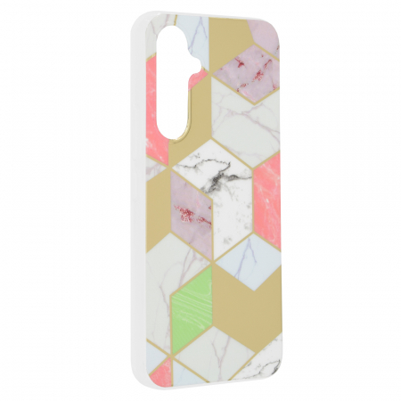 Husa Samsung Galaxy A54, Techsuit Marble Series, Purple Hex [5]