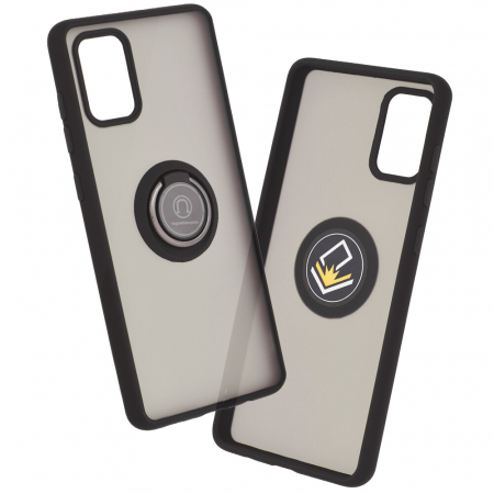 Galaxy A71 - Husa Samsung Galaxy A71 cu inel suport stand magnetic, Negru