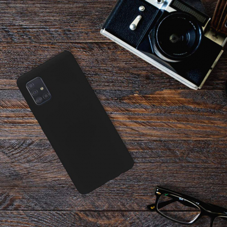 Husa Samsung Galaxy A71, Soft Edge Silicone, Negru [4]