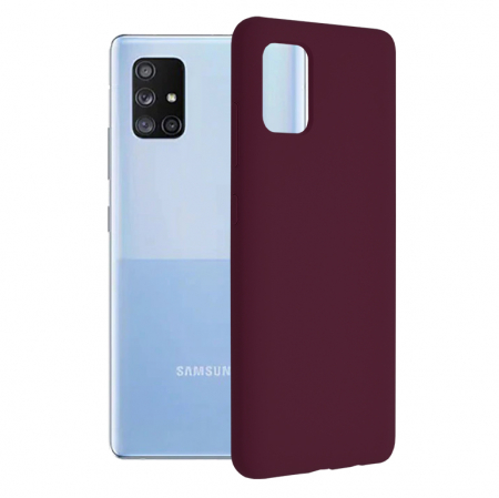 Galaxy A71 - Husa Samsung Galaxy A71, Soft Edge Silicone, Plum Violet