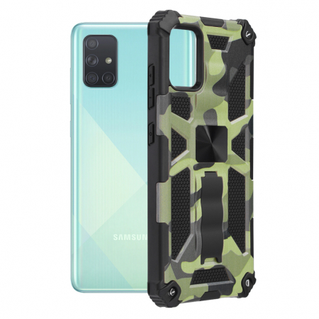 Galaxy A71 - Husa Samsung Galaxy A71, Techsuit Blazor, Camo Lime