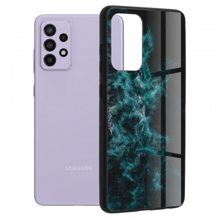 Galaxy A72 - Husa Samsung Galaxy A72 5G, Glaze Series, Blue Nebula
