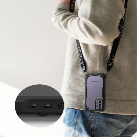 Husa Samsung Galaxy A72 5G, Ringke Fusion X, Negru [3]