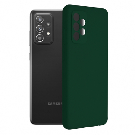 Galaxy A72 - Husa Samsung Galaxy A72 5G, Soft Edge Silicone, Dark Green