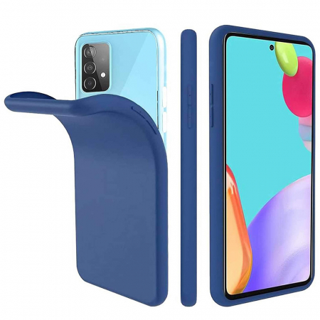 Husa Samsung Galaxy A72 5G, Soft Edge Silicone, Denim Blue [2]