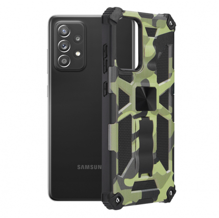Galaxy A72 - Husa Samsung Galaxy A72 5G, Techsuit Blazor, Camo Lime