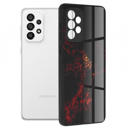 Galaxy A73 5G - Husa Samsung Galaxy A73 5G, Glaze Series, Red Nebula