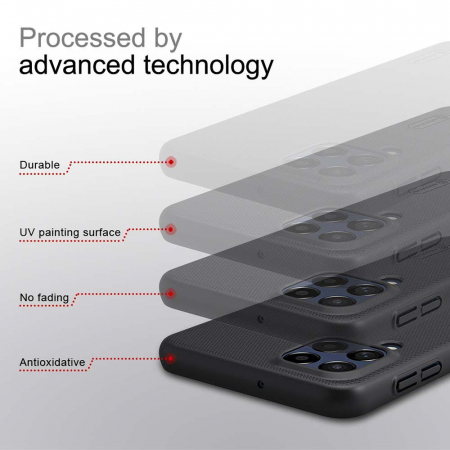 Husa Samsung Galaxy M53 5G, Nillkin Super Frosted Shield, Negru [3]