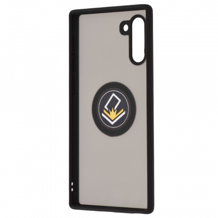 Husa Samsung Galaxy Note 10 cu inel suport stand magnetic, Negru [3]