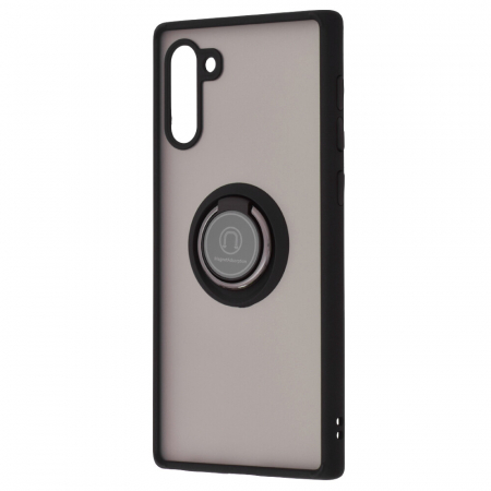 Husa Samsung Galaxy Note 10 cu inel suport stand magnetic, Negru [4]