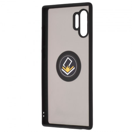 Husa Samsung Galaxy Note 10 Plus cu inel suport stand magnetic, Negru [3]