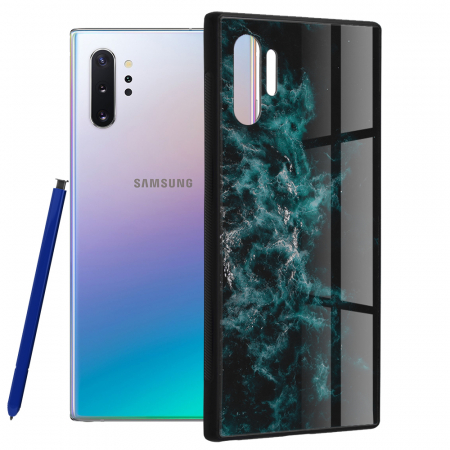 Galaxy Note 10 Plus - Husa Samsung Galaxy Note 10 Plus, Glaze Series, Blue Nebula