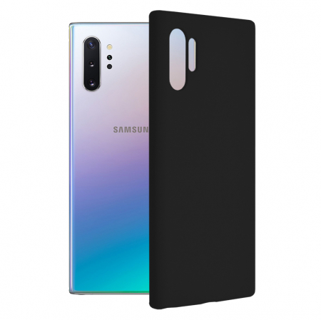 Galaxy Note 10 Plus - Husa Samsung Galaxy Note 10 Plus, Soft Edge Silicone, Negru