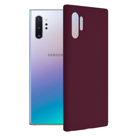 Galaxy Note 10 Plus - Husa Samsung Galaxy Note 10 Plus, Soft Edge Silicone, Plum Violet