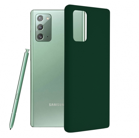 Galaxy Note 20 - Husa Samsung Galaxy Note 20, Soft Edge Silicone, Dark Green