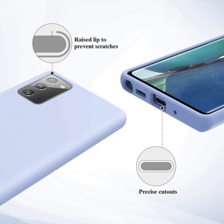 Husa Samsung Galaxy Note 20, Soft Edge Silicone, Denim Blue [5]