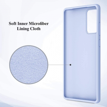 Husa Samsung Galaxy Note 20, Soft Edge Silicone, Denim Blue [8]