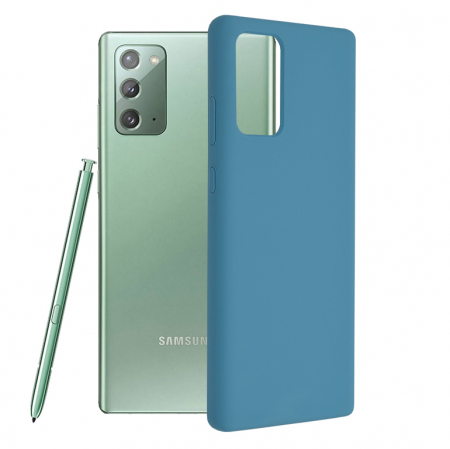 Galaxy Note 20 - Husa Samsung Galaxy Note 20, Soft Edge Silicone, Denim Blue