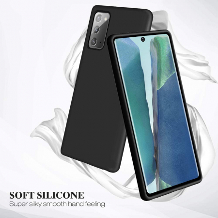 Husa Samsung Galaxy Note 20, Soft Edge Silicone, Negru [7]