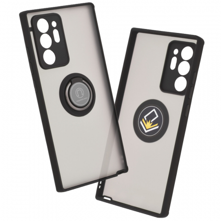 Galaxy Note 20 Ultra - Husa Samsung Galaxy Note 20 Ultra cu inel suport stand magnetic, Negru