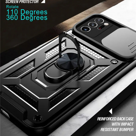 Husa Samsung Galaxy Note 20 Ultra cu protectie camera Techsuit CamShield Series, Negru [1]