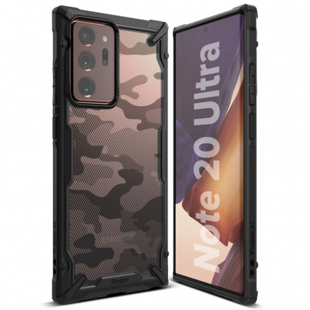 Husa Samsung Galaxy Note 20 Ultra, Ringke Fusion X, Camo Black [1]