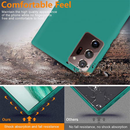 Husa Samsung Galaxy Note 20 Ultra, Soft Edge Silicone, Dark Green [2]