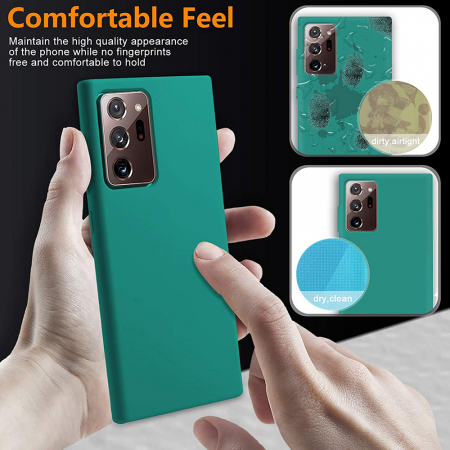 Husa Samsung Galaxy Note 20 Ultra, Soft Edge Silicone, Dark Green [6]