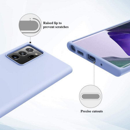 Husa Samsung Galaxy Note 20 Ultra, Soft Edge Silicone, Denim Blue [9]