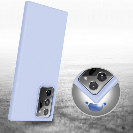 Husa Samsung Galaxy Note 20 Ultra, Soft Edge Silicone, Denim Blue [2]