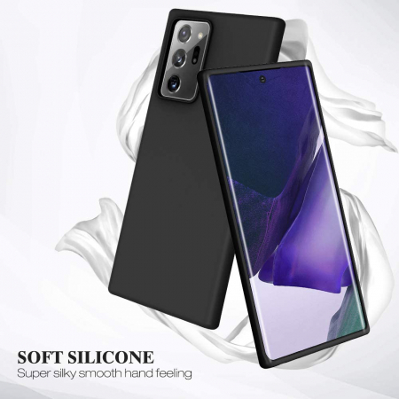 Husa Samsung Galaxy Note 20 Ultra, Soft Edge Silicone, Negru [7]