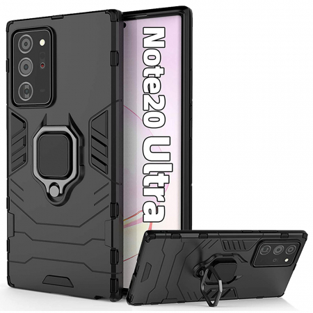 Galaxy Note 20 Ultra - Husa Samsung Galaxy Note 20 Ultra, Techsuit Shield Ring, Negru