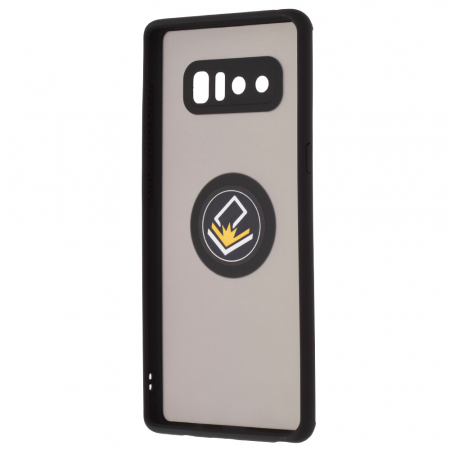 Husa Samsung Galaxy Note 8 cu inel suport stand magnetic, Negru [3]