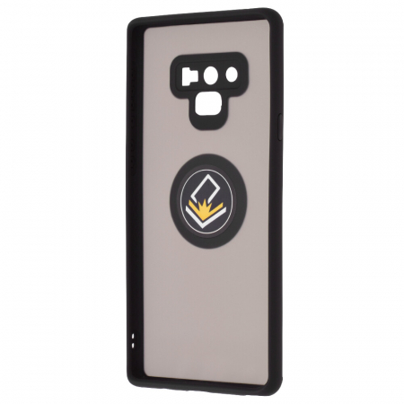 Husa Samsung Galaxy Note 9 cu inel suport stand magnetic, Negru [2]