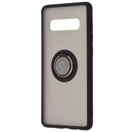 Husa Samsung Galaxy S10+ cu inel suport stand magnetic, Negru [4]